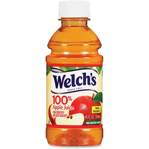 Welch's  Apple Juice, Welch's, 100% Juice, 10oz, 24/CT