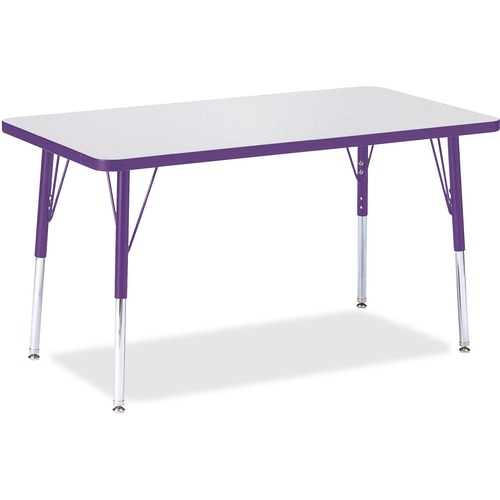 Jonti-Craft, Inc.  Activity Table, Rectangle, 24"-31"x24"x36", Purple
