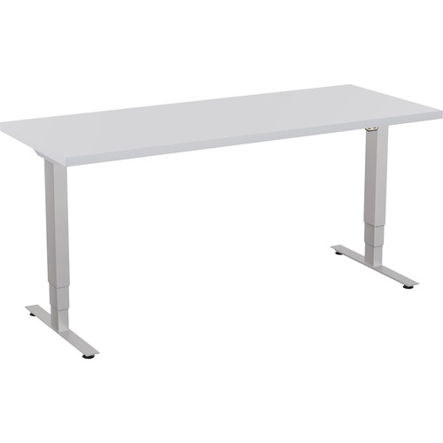 Special-T  Sit/Stand Table, Electric, 3 Stage, 24"x60"x46", Gray