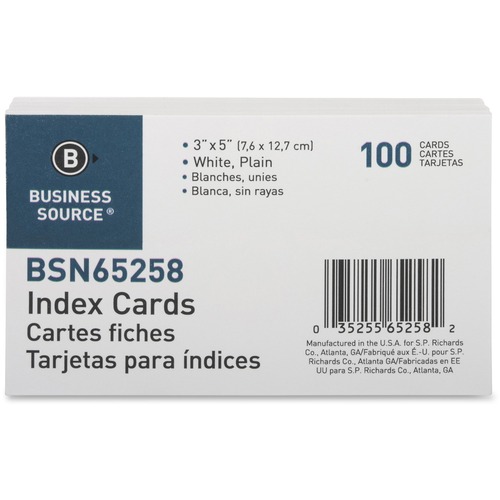 CARD,INDEX,PLAIN,3X5,WE