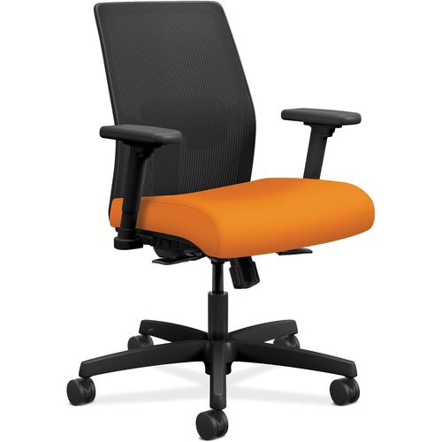 The HON Company  Task Chair, Mesh Back, 26"x26-1/2"x40-1/2", Apricot Fabric