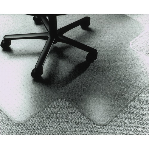 7220001516518, SKILCRAFT PVC CHAIR MAT, LOW-TO-MEDIUM PILE CARPET, 60 X 60, CLEAR