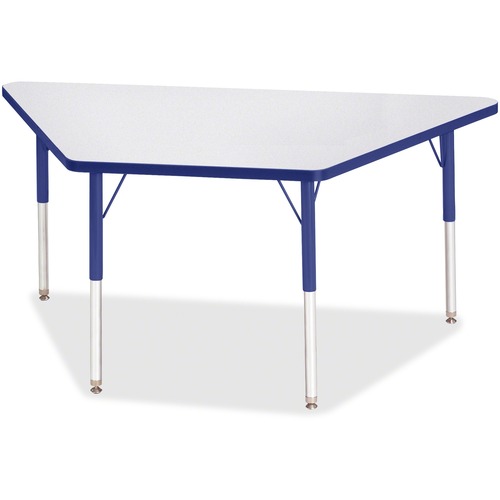 Jonti-Craft, Inc.  Activity Table, Trapezoid, 24"-31"x30"x60, Blue