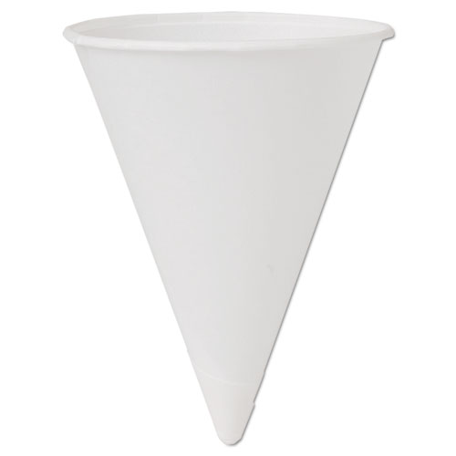 Cone Water Cups, Cold, Paper, 4oz, White, 200/pack