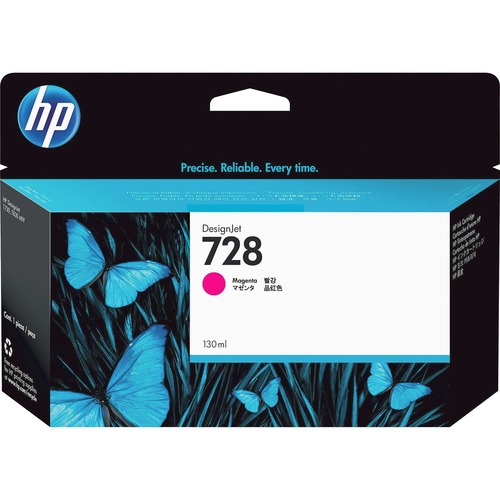 Hewlett-Packard  HP Ink Cartridge, 130ml, HP 728, Magenta