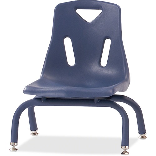 Jonti-Craft, Inc.  Stacking Chairs,w/Powder-Coat,8" Seat,17.5"x15.5"x16.5",Navy