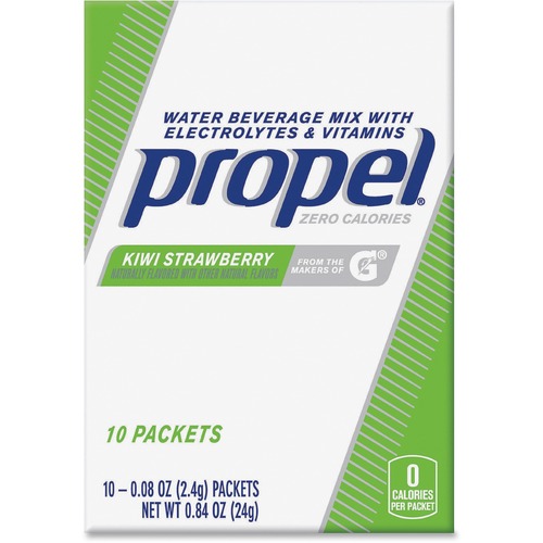 Quaker Foods  Propel Powder Packs, 0.08oz, 120/CT, Kiwi Straw/GN