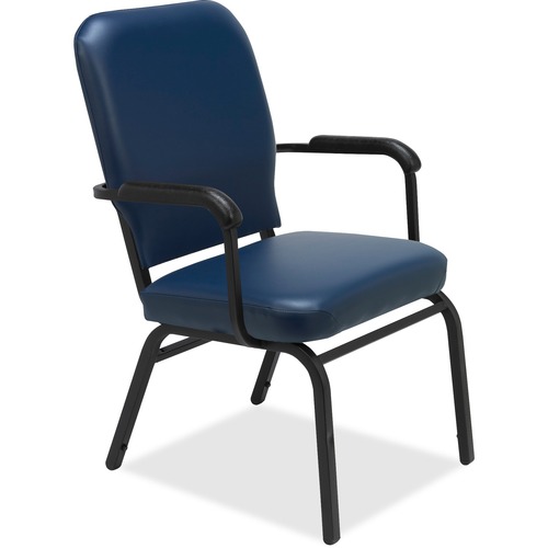 Lorell  Stack Chair w/Arm, 500lb Cap, 25-1/2"x25"x35-1/2", V/NY