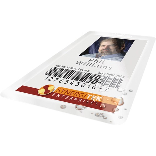 ULTRACLEAR THERMAL LAMINATING POUCHES, 7 MIL, 2.56" X 3.75", GLOSS CLEAR, 100/BOX
