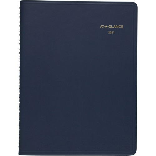 MONTHLY PLANNER, 11 X 9, NAVY, 2021-2022