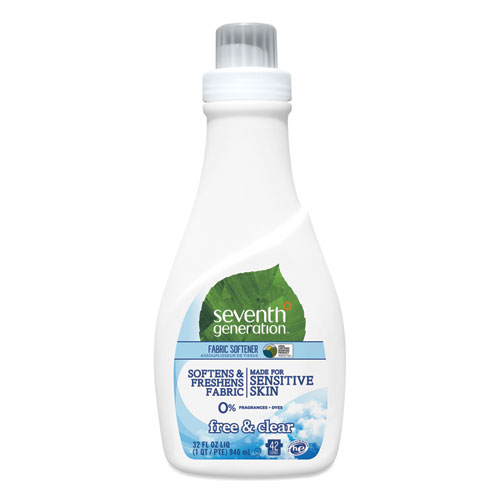 NATURAL LIQUID FABRIC SOFTENER, FREE AND CLEAR/UNSCENTED 32 OZ, BOTTLE