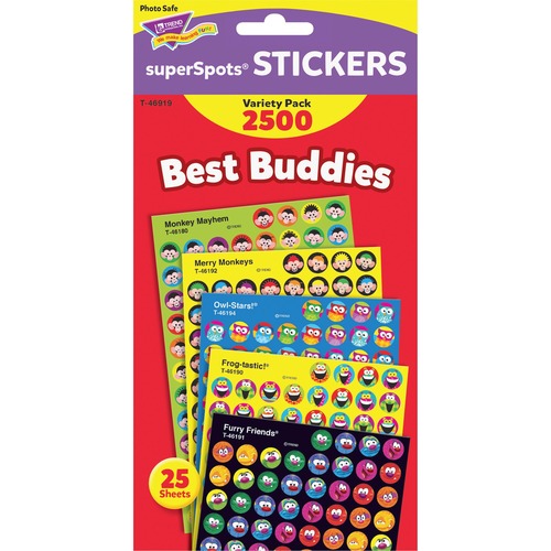 STICKERS,BESTBUDDIES,2500CT