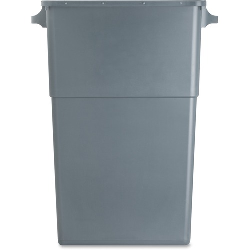 Genuine Joe  Waste Container, Space-Saving, 23 Gallon, 20"x11"x30", Gray