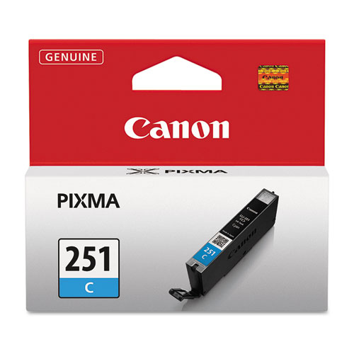 Canon 6514B001 (CLI-251) Cyan OEM Inkjet Cartridge