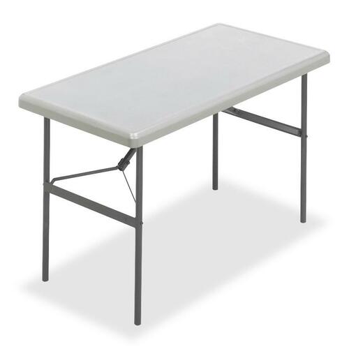 INDESTRUCTABLES TOO 1200 SERIES FOLDING TABLE, 48W X 24D X 29H, PLATINUM