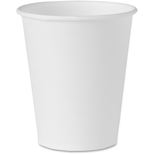 Solo Cup Company  Water Cups, Treated Paper, 4 oz., 100/PK, White