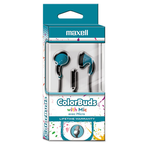 Colorbuds With Microphone, Blue