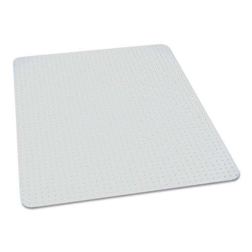 7220016568330, SKILCRAFT BIOBASED CHAIR MAT FOR LOW/MEDIUM PILE CARPET, 60 X 60, NO LIP, CLEAR