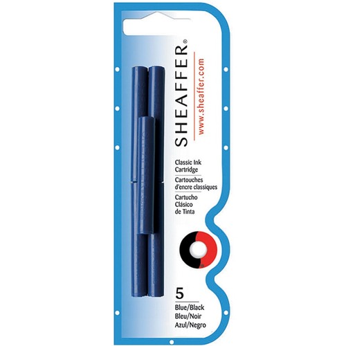 Sheaffer Pen  Skrip Ink Cartridge, 5/PK, Blue/Black
