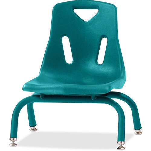 Jonti-Craft, Inc.  Stacking Chairs,w/Powder-Coat,8" Seat,17.5"x15.5"x16.5",Teal