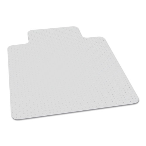 7220016568327, SKILCRAFT BIOBASED CHAIR MAT FOR LOW/MEDIUM PILE CARPET, 45 X 53, 20 X 12 LIP, CLEAR