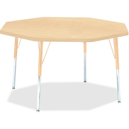 Jonti-Craft, Inc.  Activity Table, Octagon, 24"-31"x48", Maple