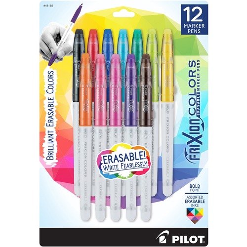 MARKER,ERASEABL,FX,AST,12PK