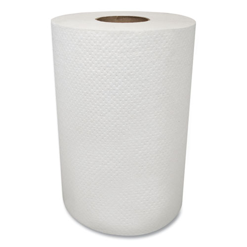 MORSOFT UNIVERSAL ROLL TOWELS, 8" X 350 FT, WHITE, 12 ROLLS/CARTON