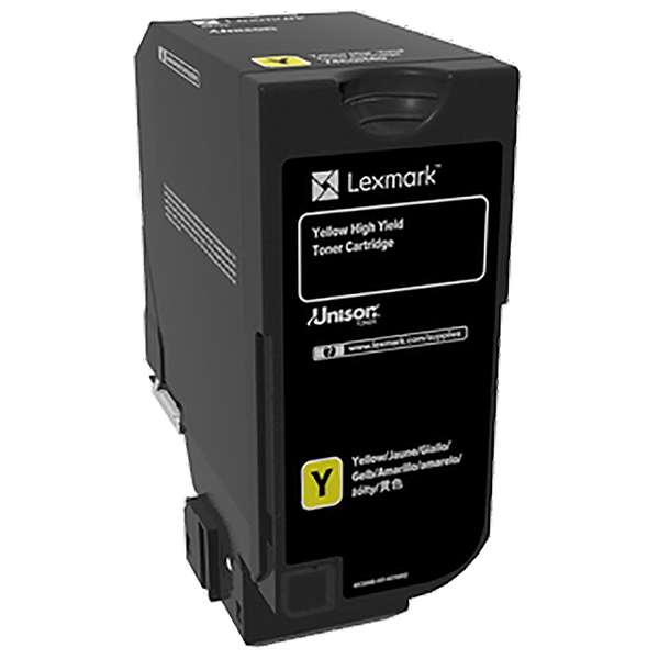 Lexmark 74C0H40 Yellow OEM High Yield Toner Cartridge