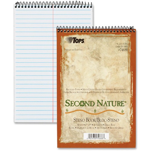 BOOK,STENO,GREGG,80SH,WE