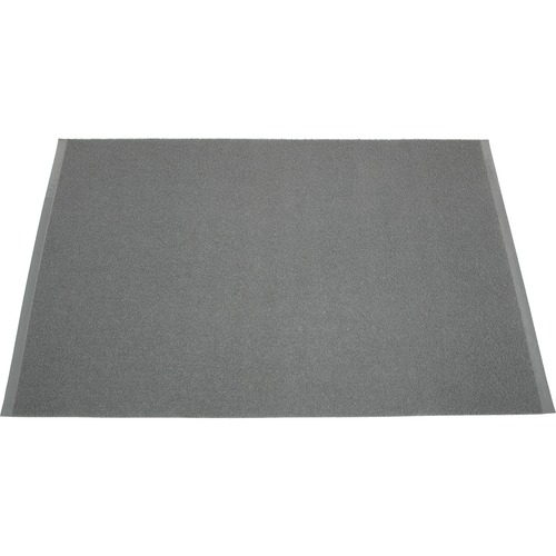 SKILCRAFT  Floor Mat, Scraper/Wiper, Anti-Skid, 3'x5', Slate/Gray