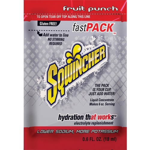Fast Pack Drink Package, Fruit Punch, .6oz Packet, 200/carton