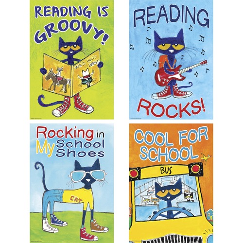 POSTER,PETE THE CAT,4PC