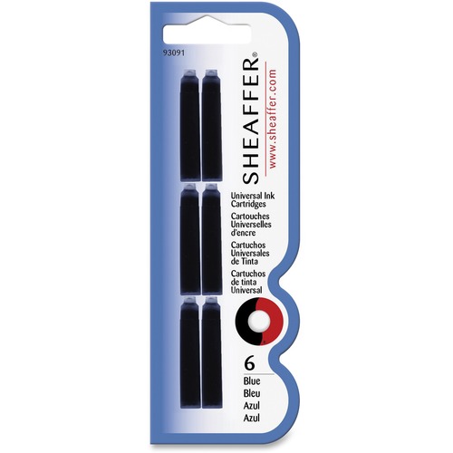 Sheaffer Pen  Fountain Pen, Ink Cartridge Refill, 12/BX, Blue