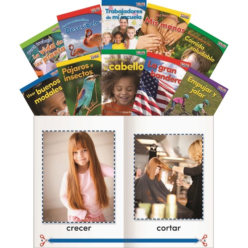 Shell Education Teacher Created Materials  TIME for Kids Set 1, Spanish, 5-1/4"Wx7-3/4"H, 10/ST, Multi