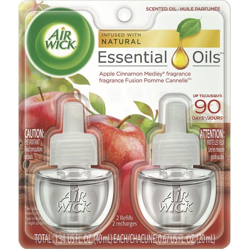 SCENTED OIL REFILL, 0.67 OZ, APPLE CINNAMON MEDLEY, 2/PACK, 6 PACKS/CARTON