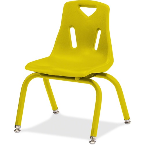 Jonti-Craft, Inc.  Plastic Stacking Chairs, 14" H, Yellow