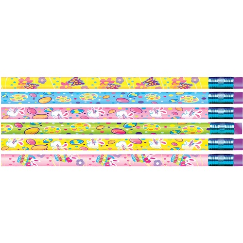 Rose Moon Inc., dba Moon Products  Decorated Pencils, Springtime Easter Design, 12/DZ, Ast