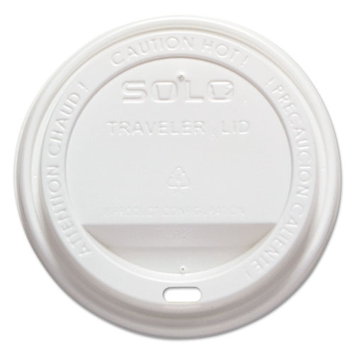 TRAVELER CAPPUCCINO STYLE DOME LID, POLYSTYRENE, FITS 10-24 OZ HOT CUPS, WHITE, 1000/CARTON