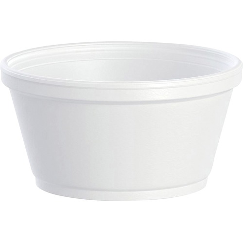 Foam Container, 8oz, White, 1000/carton