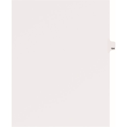 Avery  Dividers, "184", Side Tab, 8-1/2"x11", 25/PK, White