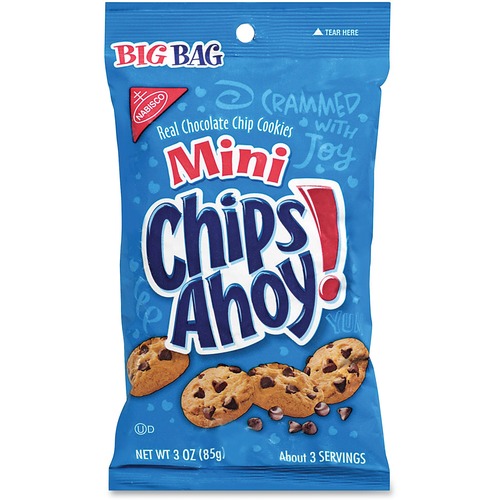 Mondelez International  Mini Chips Ahoy, 3oz., 12/CT, Blue