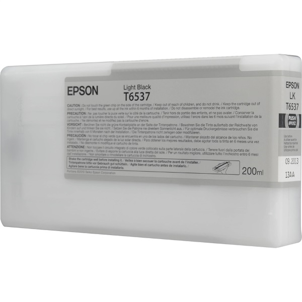 Epson T653700 Light Black OEM UltraChrome HDR Ink Cartridge