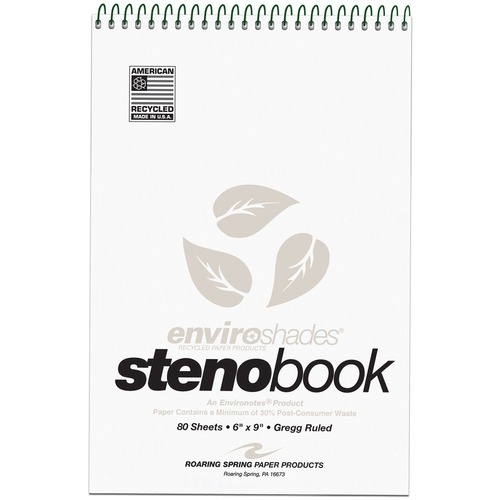 NOTEBOOK,STENO,6X9,GY