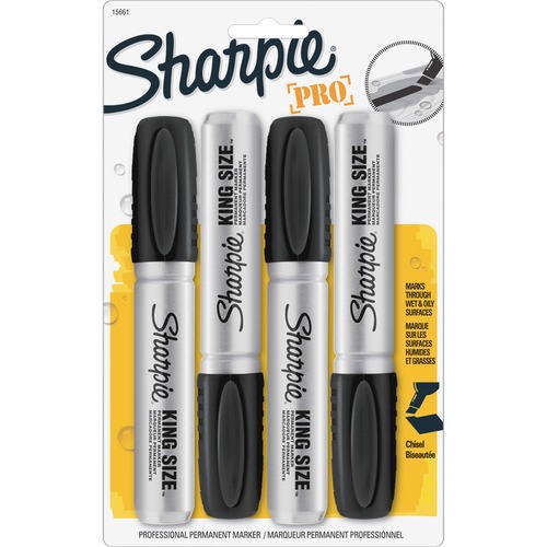 MARKER,KING SIZE,4PK,BK