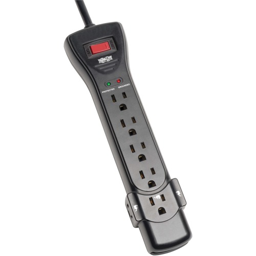PROTECT IT! SURGE PROTECTOR, 7 OUTLETS, 7 FT CORD, 2160 JOULES, BLACK