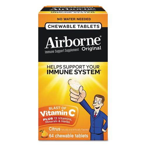 Immune Support Chewable Tablet, Citrus, 64 Count
