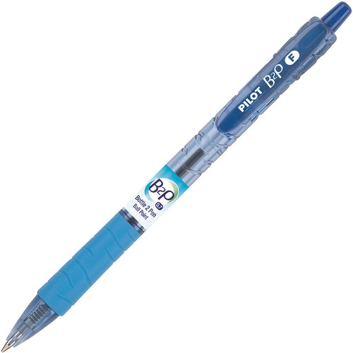 B2P BOTTLE-2-PEN RETRACTABLE BALLPOINT PEN, 0.7MM, BLUE INK, TRANSLUCENT BLUE BARREL, DOZEN