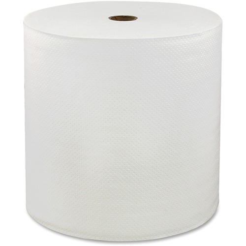 Genuine Joe  Hardwound Roll Towels, 1-Ply, 6RL/CT, White