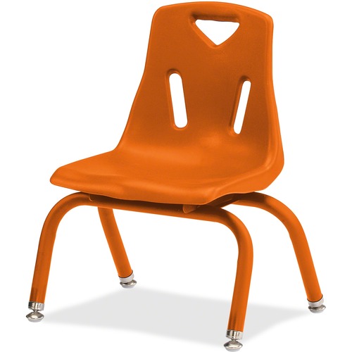 Jonti-Craft, Inc.  Plastic Stacking Chairs, 10" H, Orange